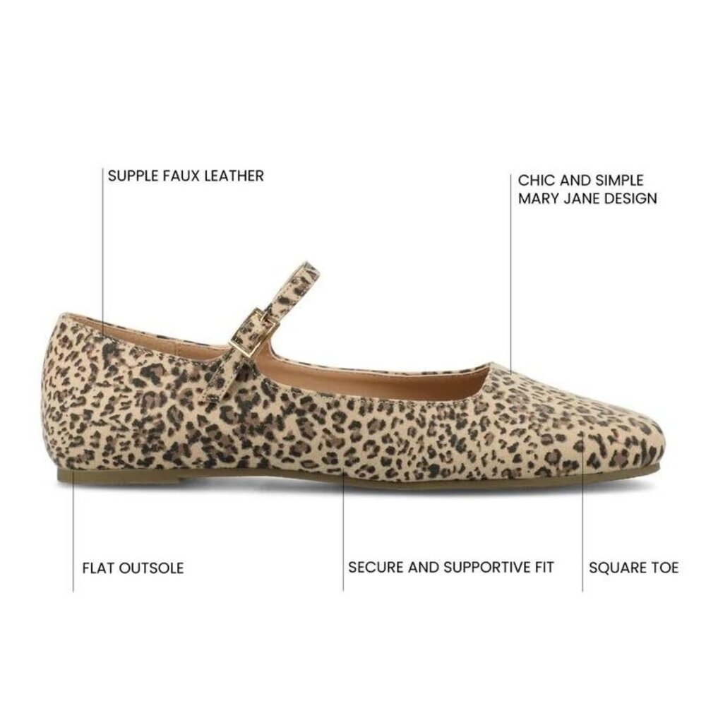 Journee Collection Women's Carrie Buckle Strap Dress Flats - Picture 5 of 5